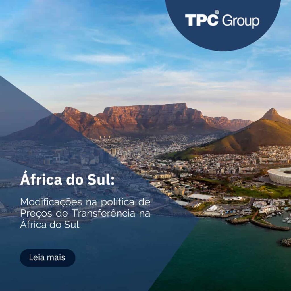 Modificações na política de Preços de Transferência na África do Sul