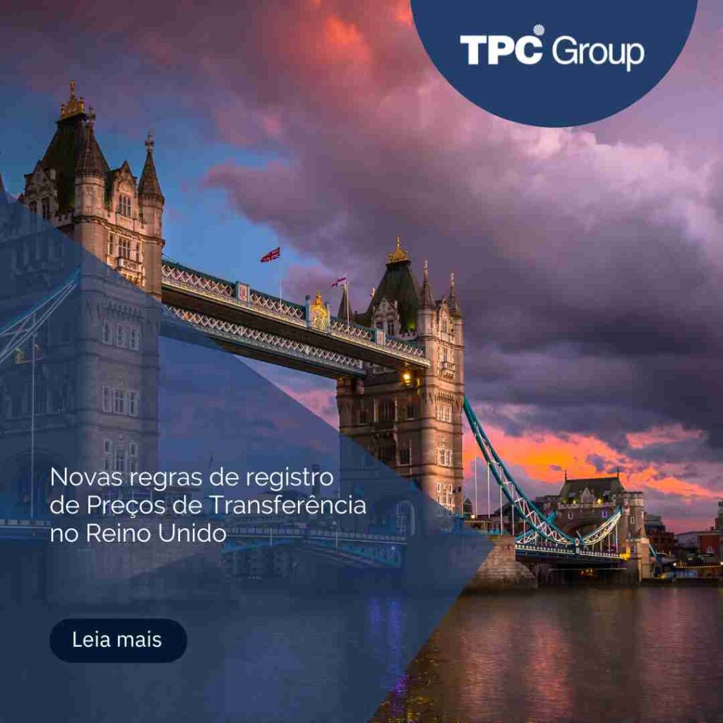 Novas regras de registro de Preços de Transferência no Reino Unido