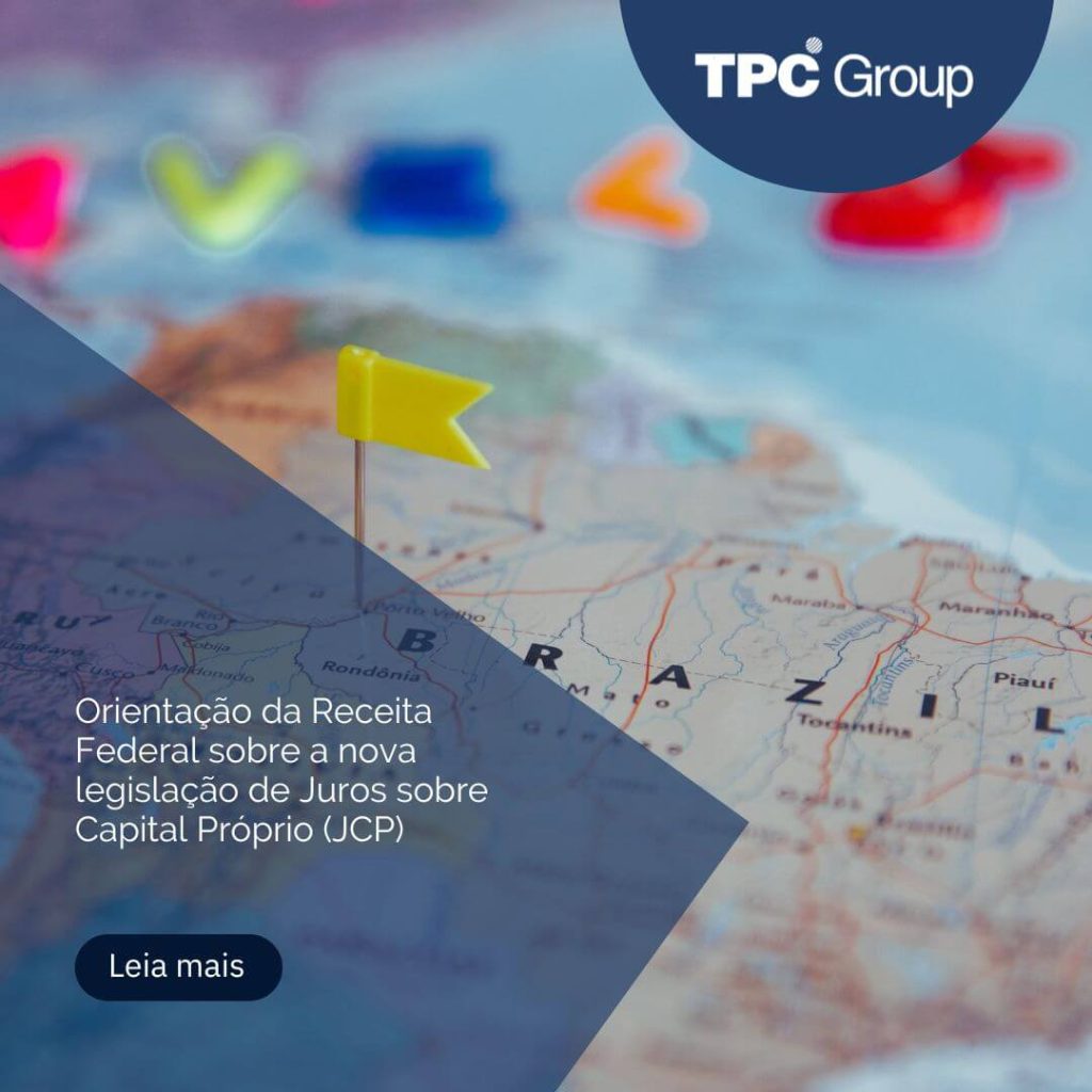 Orientação da Receita Federal sobre a nova legislação de Juros sobre Capital Próprio (JCP)